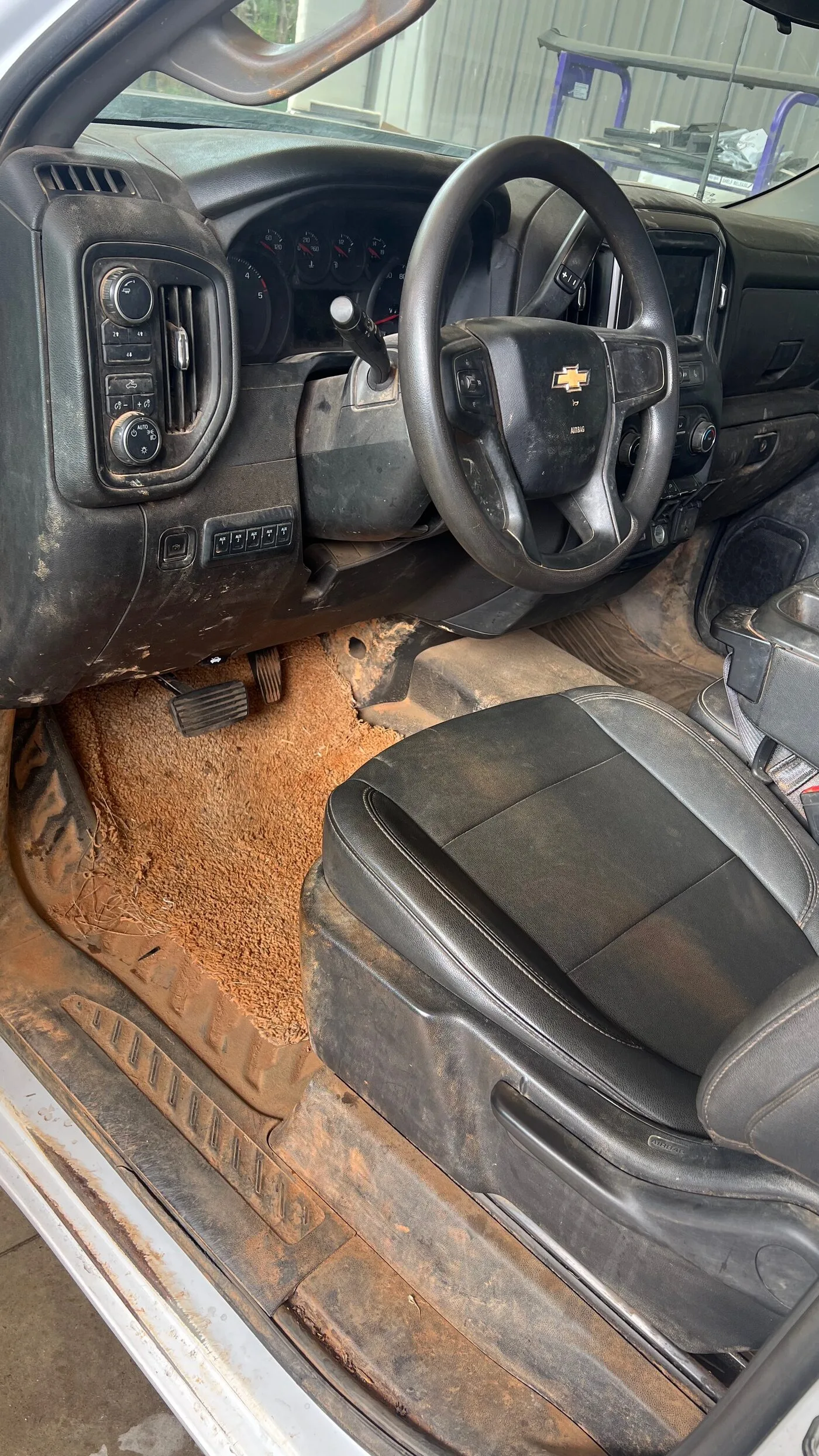 Silverado interior — heavy wear documented