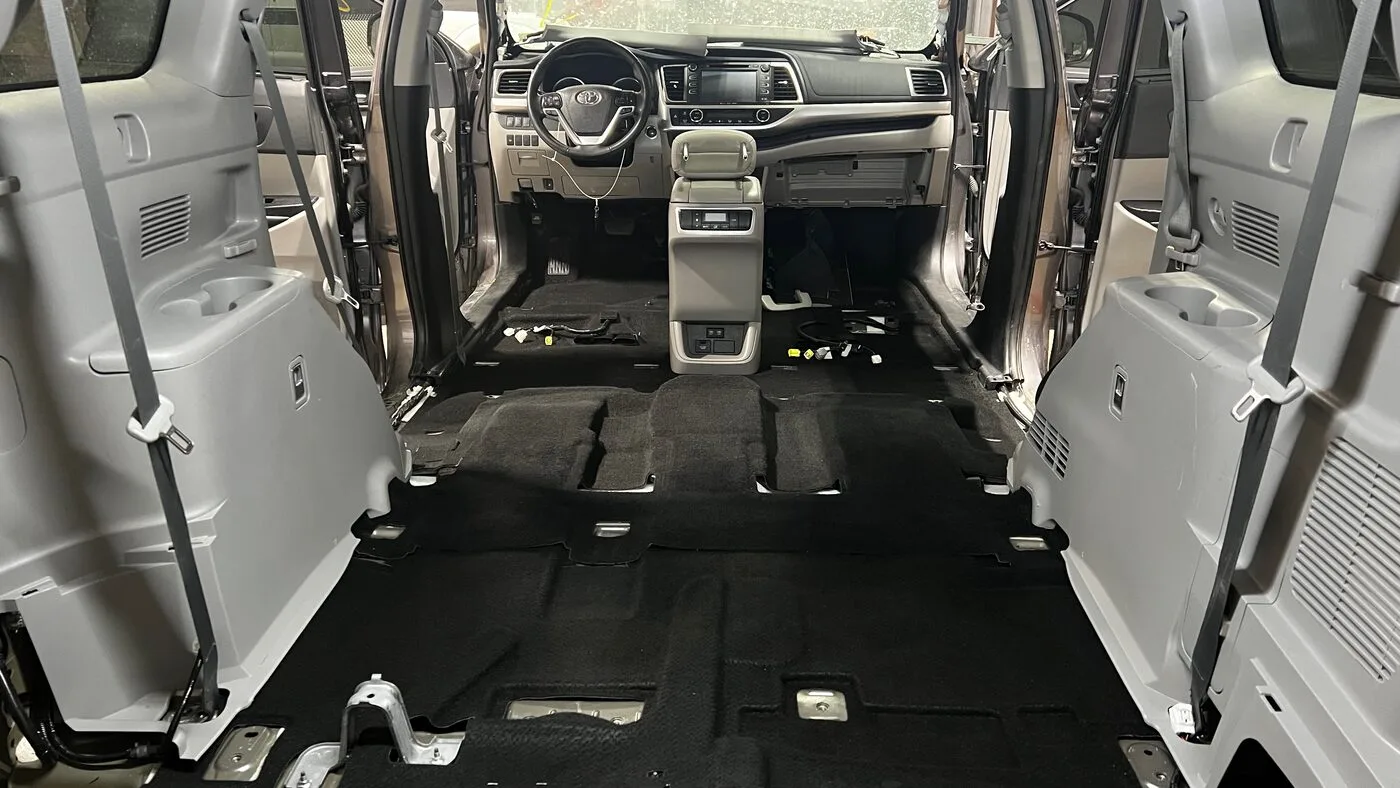 Interior extraction underway